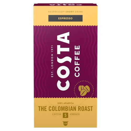 Costa Coffee Colombian Roast Espresso őrölt-pörkölt kávé kapszulában 10 db 57 g