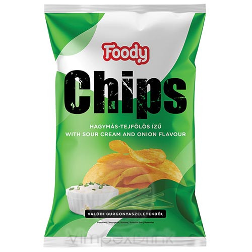 FOODY hagymás-tejfölős Chips 75g /25/