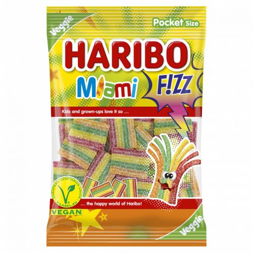 Haribo Miami Fizz gyümölcsízű gumicukorka 85 g