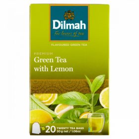   Dilmah Premium filteres zöld tea citrom aromával, aromazáró csomagolásban 20 filter 30 g