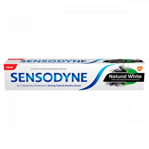 Sensodyne Natural White Charcoal fluoridos fogkrém 75 ml