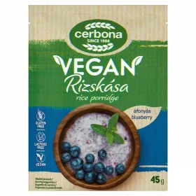 Cerbona Vegán rizskása áfonya GM 45G