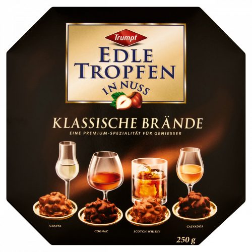 Edle Tropfen in Nuss Klassische Brände alkohollal töltött praliné 250 g