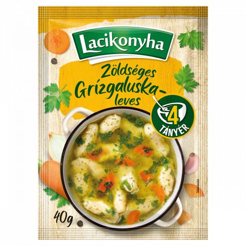 Lacikonyha zöldséges grízgaluskaleves 40 g