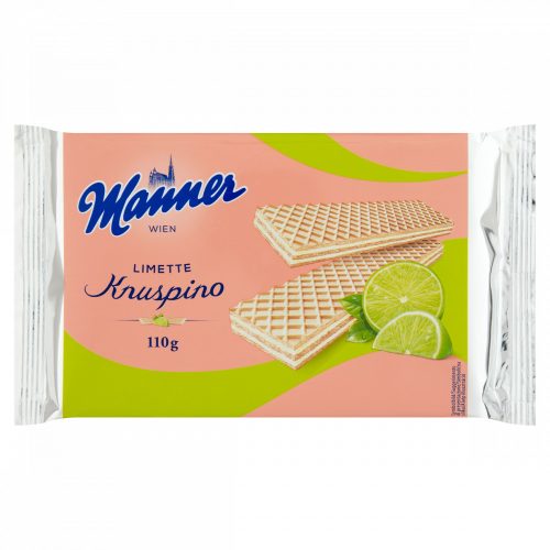 Manner Knuspino lime krémmel töltött ropogós ostyaszeletek 110 g