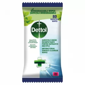 Dettol Antibak. felülettisztító kendő 80 db