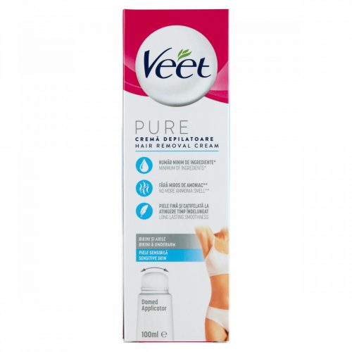 Veet Pure Sensitive Skin szőrtelenítő krém hónaljra 100 ml