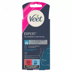 Veet Expert h.gy.szal. é.bőrre,arc 20 db