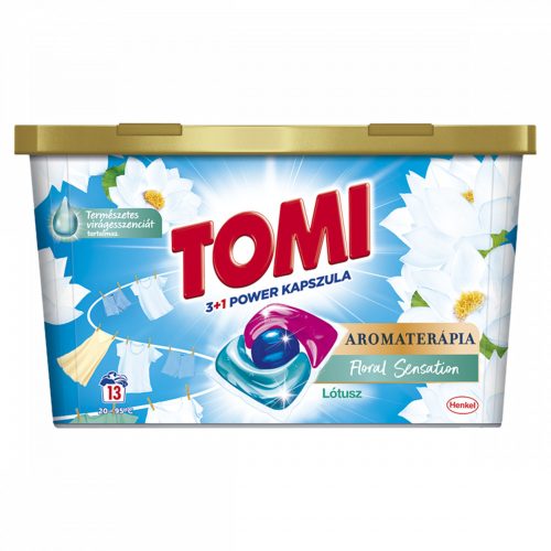 Tomi 3+1 Power Kapszula Aromaterápia Floral Sensation Lótusz mosókapszula 13 mosás 156 g