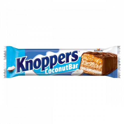 Knoppers CoconutBar tejes-kókuszos-mogyorós krémmel töltött tejcsokoládéval bevont ostyaszelet 40 g