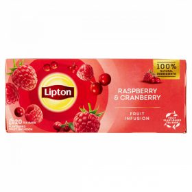   Lipton Fruit Infusion Raspberry & Cranberry ízesített gyümölcstea 20 teafilter 32 g