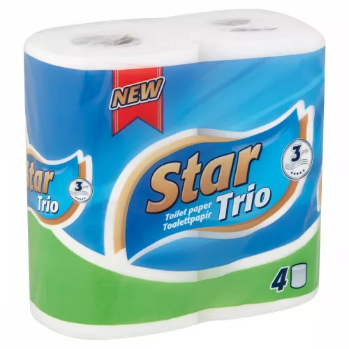 Star Toalettpapír Trio 3rét. 4 tek.