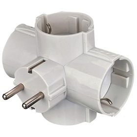 UltraTech T-elosztó 4 dugalj feh AD117WH