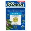 Ricola Mentol extra erős cukormentes svájci gyógynövény cukorkák édesítőszerekkel 40 g