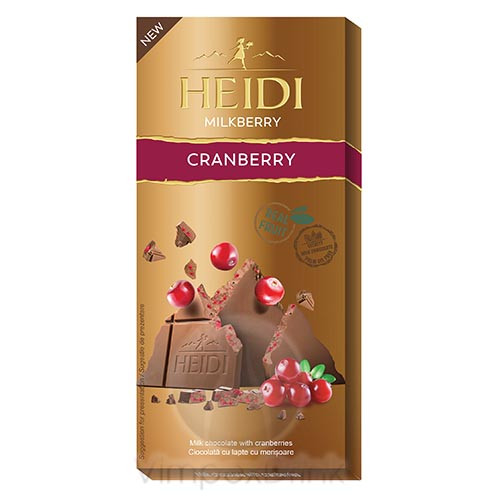 Heidi Táblás Milkberry Vörösáfonya 80g