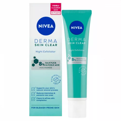 Nivea Éjszakai hámlasztó 40ml Derma S.C.
