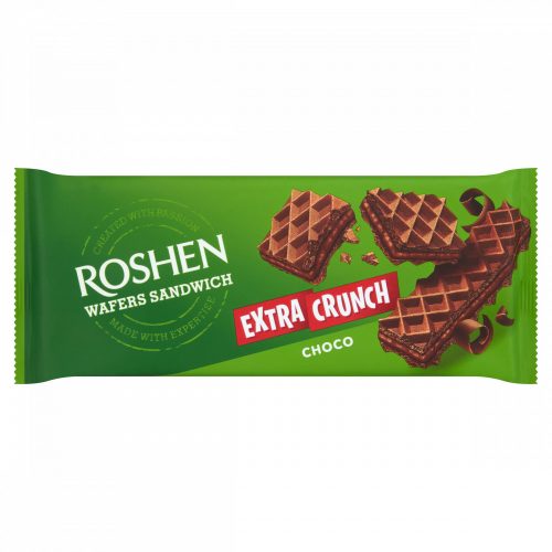 Roshen Extra Crunch kakaókrémmel töltött kakaós ostyalapok 142 g