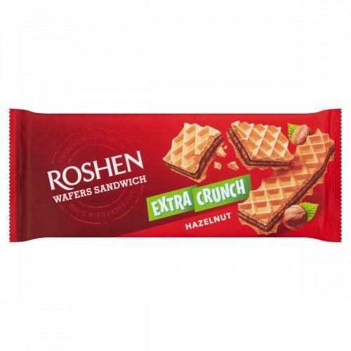 Roshen Extra Crunch mogyorókrémmel töltött ostyalapok 142 g