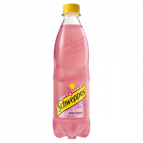 Schweppes Pink tonic kivonattal készült szénsavas üdítőital cukorral és édesítőszerekkel 0,5 l