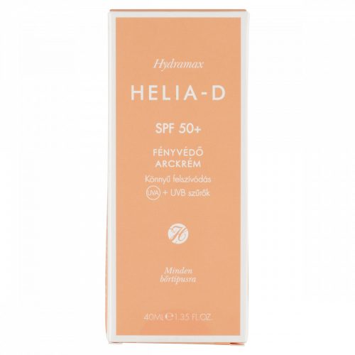 Helia-D Hydramax fényvédő arckrém SPF 50+ 40 ml