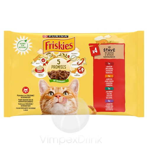 FRISKIES CS-M-B-K nedves macska 4x85g