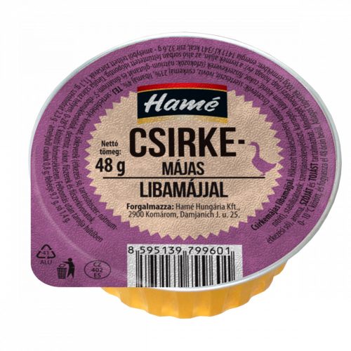 Hamé csirkemájas libamájjal 48 g