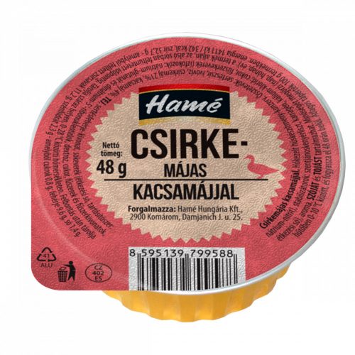 Hamé csirkemájas kacsamájjal 48 g