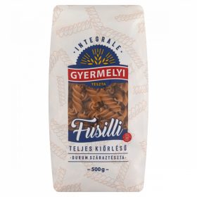   Gyermelyi fusilli teljes kiőrlésű durum száraztészta 500 g