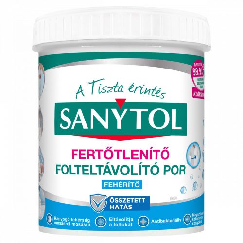 Sanytol fehérítő fertőtlenítő folteltávolító por 450 g