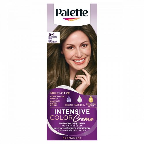 Palette Intensive Color Creme tartós hajfesték 5-1 Hűvös világosbarna