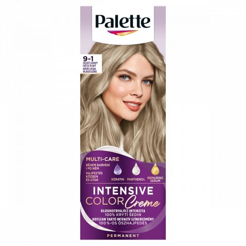  Palette Intensive Color Creme tartós hajfesték 9-1 Hűvös extra világosszőke