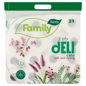   Tento Family Delicate illatmentes toalettpapír 3 rétegű 32 tekercs
