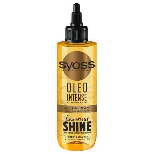 Syoss Oleo Intense kiöblítendő hajápoló száraz és fénytelen hajra 200 ml