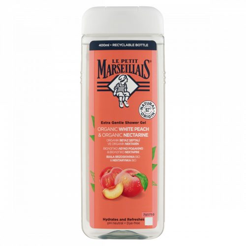 Le Petit Marseillais organikus őszibarack & organikus nektarin tusfürdő 400 ml