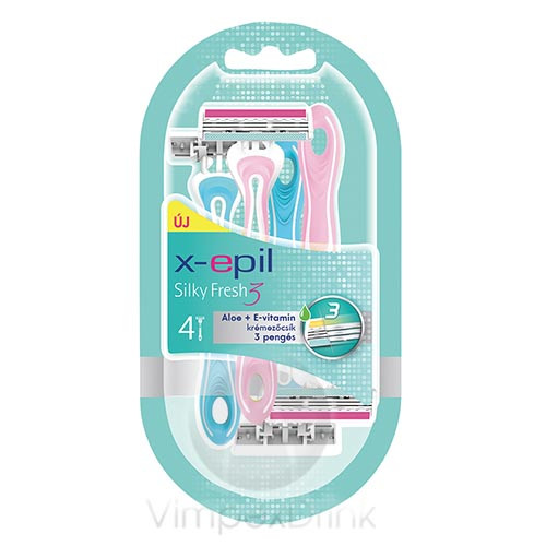 X-Epil Silky Fresh 3 pengés el. borotva 4db