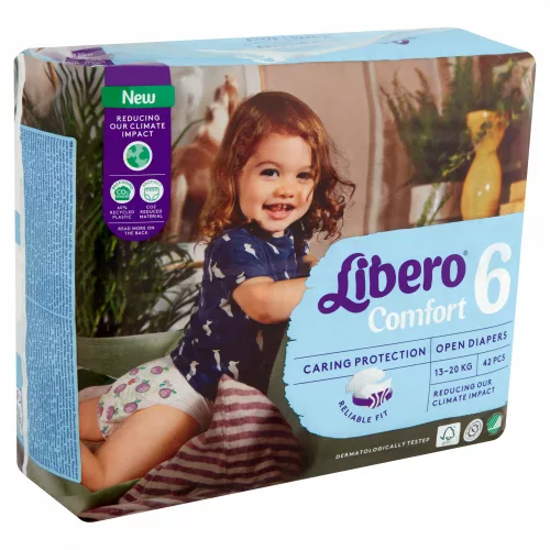 Libero Comfort egyszerhasználatos pelenka, méret: 6, 13-20 kg, 42 db
