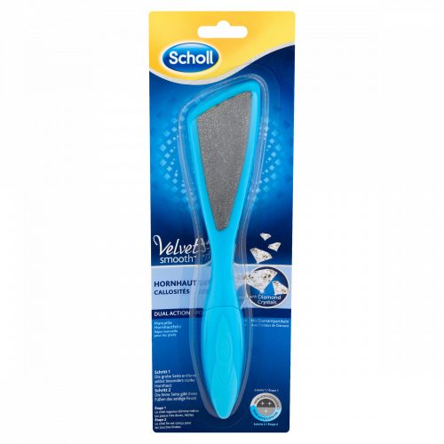 Scholl Velvet Smooth Dual Action kézi talpreszelő gyémántkristályokkal
