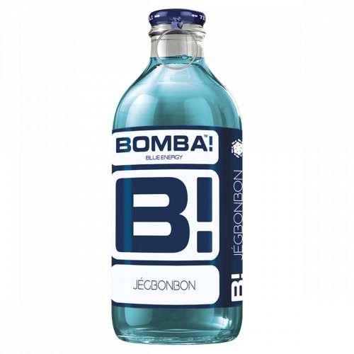 Bomba! Blue Energy koffenintartalmú ital jégbonbon ízesítéssel cukorral és édesítőszerekkel 250 ml