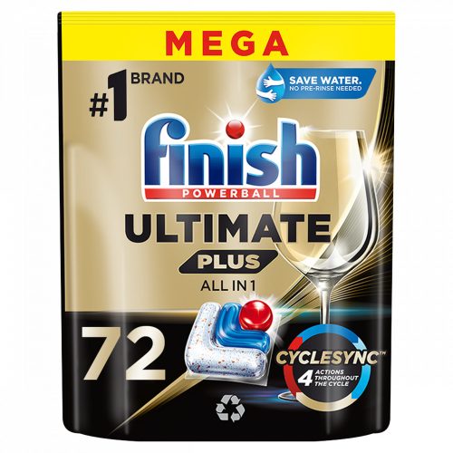 Finish Powerball Ultimate Plus All in 1 Regular mosogatógép kapszula 72 db 878,4 g