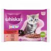 Whiskas Junior Klasszikus Ételek teljes értékű nedves eledel kölyökmacskáknak 4 x 85 g (340 g)