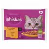 Whiskas 1+ Baromfi Lakomák teljes értékű nedves eledel felnőtt macskáknak 4 x 85 g (340 g)