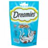 Dreamies kiegészítő macskaeledel lazac ízzel felnőtt macskáknak & 8 hetesnél idősebb kölyköknek 60 g