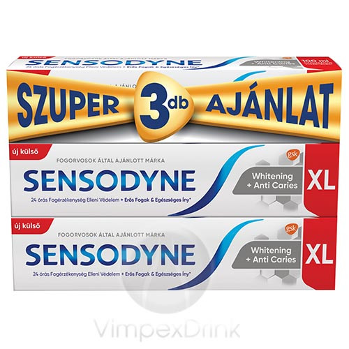 Sensodyne fogkrém 3x100ml Wht-Tart trio