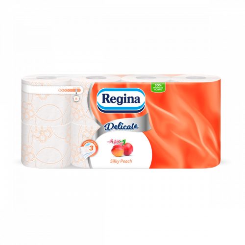 Regina Delicate Silky Peach toalettpapír 3 rétegű 8 tekercs