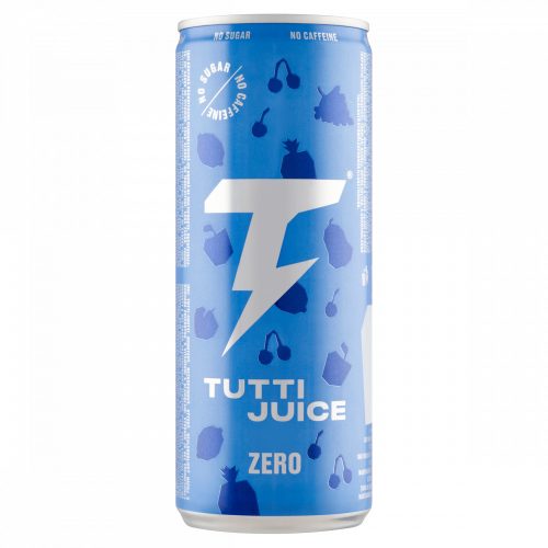 Tutti Juice Zero tutti-frutti ízű, koffeinmentes, szénsavas, alkoholmentes ital 250 ml