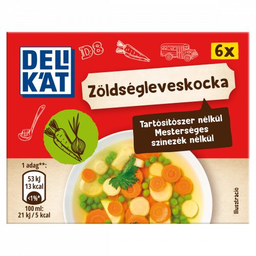 Delikát zöldségleveskocka 6 x 10 g (60 g)