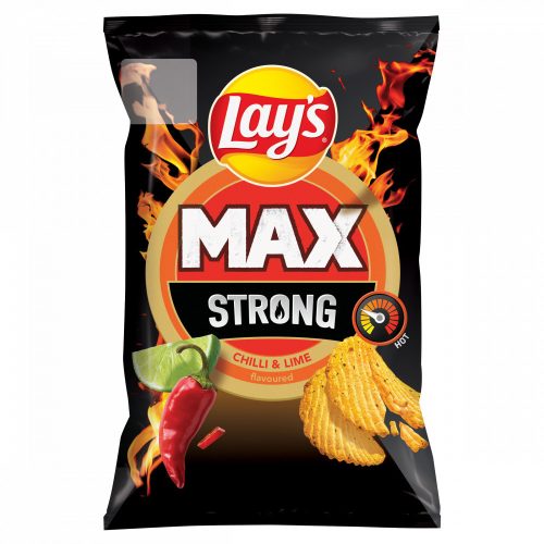 Lay's Strong csípőspaprika- és limeízű burgonyachips 55 g