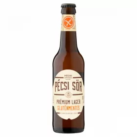   Pécsi Sör Prémium Lager gluténmentes minőségi világos sör 5% 0,33 l