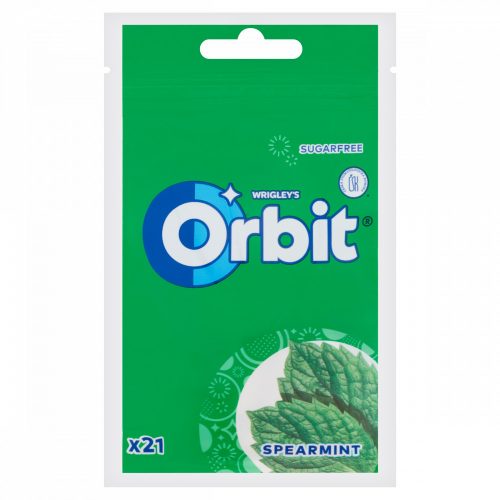 Orbit Spearmint mentaízű cukormentes rágógumi édesítőszerrel 29 g