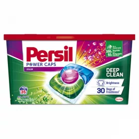   Persil Power Caps Color mosószer koncentrátum gépi mosáshoz színes ruhadarabokhoz 35 mosás 490 g